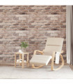 vidaXL 3D Wall Panels 10 pcs Brown 100x50 cm EPS