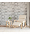 vidaXL 3D Wall Panels 14 pcs Light Grey 100x25 cm EPS