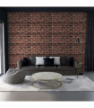 vidaXL 3D Wall Panels with Dark Brown Brick Design 11 pcs EPS