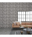 vidaXL 3D Wall Panels with Dark Grey Brick Design 11 pcs EPS