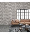 vidaXL 3D Wall Panels with Grey Brick Design 11 pcs EPS