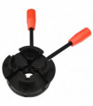 vidaXL 4 Jaw Wood Chuck with M33 Connection Steel 100 mm