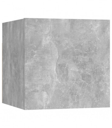 vidaXL 4 Piece TV Cabinet Set Concrete Grey Engineered Wood