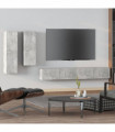 vidaXL 4 Piece TV Cabinet Set Concrete Grey Engineered Wood