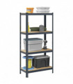vidaXL 4-Layer Storage Shelf Anthracite Steel&Engineered Wood