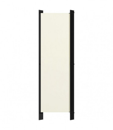 vidaXL 4-Panel Room Divider White 200x180 cm