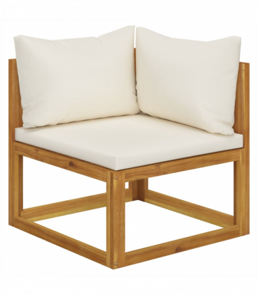 vidaXL 4-Seater Garden Sofa with Cushions Solid Wood Acacia (UK/IE/FI/NO only)