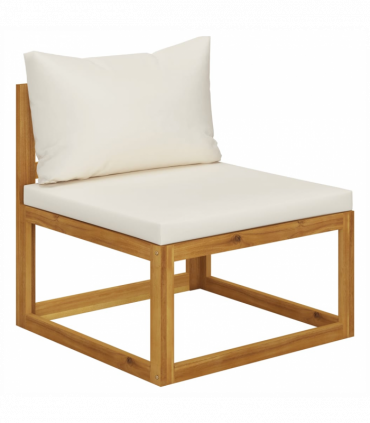 vidaXL 4-Seater Garden Sofa with Cushions Solid Wood Acacia (UK/IE/FI/NO only)