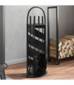 vidaXL 5 Piece Fireplace Tool Set 23x15x66 cm Steel