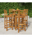 vidaXL 5 Piece Garden Bar Set Solid Wood  Acacia