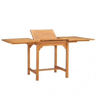 vidaXL 5 Piece Garden Dining Set Solid Teak Wood