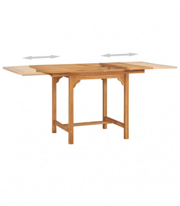 vidaXL 5 Piece Garden Dining Set Solid Teak Wood