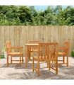 vidaXL 5 Piece Garden Dining Set Solid Wood Acacia