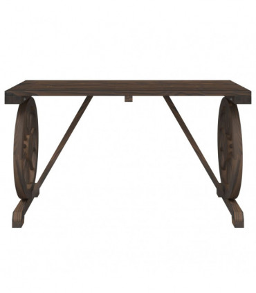 vidaXL 5 Piece Garden Dining Set Solid Wood Fir