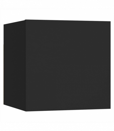 vidaXL 5 Piece TV Cabinet Set Black Engineered Wood