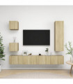 vidaXL 5 Piece TV Cabinet Set Sonoma Oak Engineered Wood