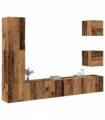 vidaXL 5 Piece TV Cabinet Set Wall-mounted Old Wood Engineered Wood