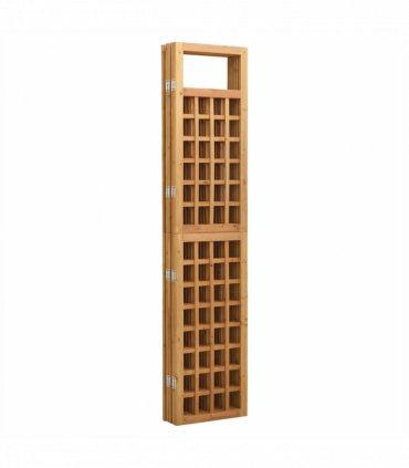vidaXL 5-Panel Room Divider/Trellis Solid Fir Wood 201.5x180 cm