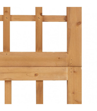 vidaXL 5-Panel Room Divider/Trellis Solid Fir Wood 201.5x180 cm