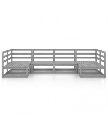 vidaXL 6 Piece Garden Lounge Set Solid Wood Pine