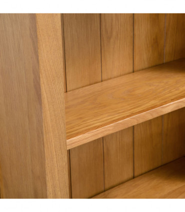 vidaXL 6-Tier Bookcase 80x22.5x180 cm Solid Oak Wood