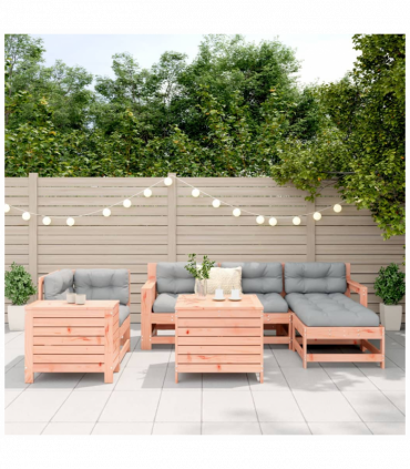 vidaXL 7 Piece Garden Sofa Set Solid Wood Douglas Fir