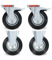 vidaXL 8 pcs Casters 200 mm