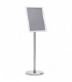 vidaXL A4 Pedestal Poster Stand Silver Aluminium Alloy