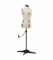 vidaXL Adjustable Dress Form Female Cream S Size 33-40