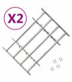 vidaXL Adjustable Security Grilles for Windows 2 pcs 1000-1500 mm