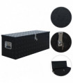 vidaXL Aluminium Box 1085x370x400 mm Black