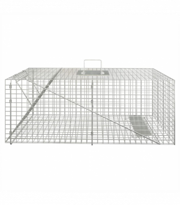 vidaXL Animal Trap 64.5x25x26.5 cm Galvanised Iron