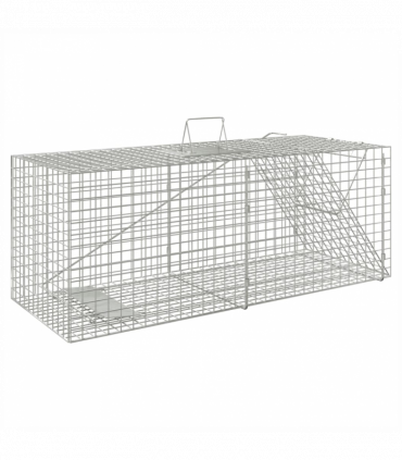 vidaXL Animal Trap 64.5x25x26.5 cm Galvanised Iron