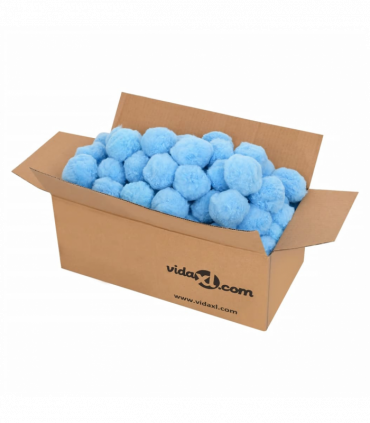 vidaXL Anti Bacteria Pool Filter Balls Blue 2100 g Polyethylene