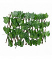 vidaXL Artificial Grape Leaf Trellis Expandable Green 180x20 cm