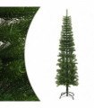 vidaXL Artificial Slim Christmas Tree with Stand 210 cm PE