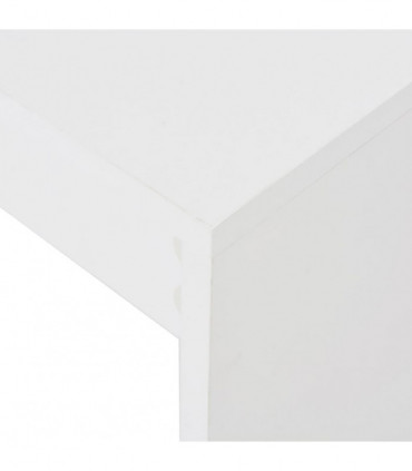 vidaXL Bar Table with Shelf White 110x50x103 cm