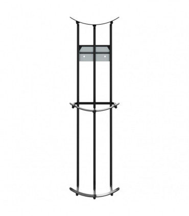 vidaXL Barrel Jump Cups 2 pcs Black Steel