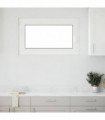 vidaXL Basement Window "RISOR" 100x60 cm Tilt&Turn DIN Left White