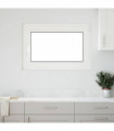 vidaXL Basement Window "RISOR" 110x70 cm Tilt&Turn DIN Left White