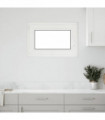 vidaXL Basement Window "RISOR" 50x75 cm Tilt&Turn DIN Left White