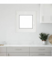 vidaXL Basement Window "RISOR" 60x60 cm Tilt&Turn DIN Left White