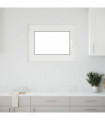 vidaXL Basement Window RISOR 80x50 cm Tilt&Turn DIN Left White