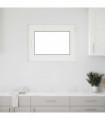 vidaXL Basement Window RISOR 80x70 cm Tilt&Turn DIN Right White