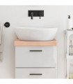 vidaXL Bathroom Countertop 40x30x(2-6) cm Untreated Solid Wood