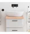 vidaXL Bathroom Countertop 40x60x(2-6) cm Untreated Solid Wood