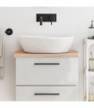 vidaXL Bathroom Countertop 60x40x2.5 cm Solid Wood Beech