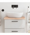 vidaXL Bathroom Countertop 60x50x(2-4) cm Untreated Solid Wood
