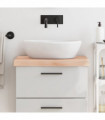 vidaXL Bathroom Countertop 60x50x(2-6) cm Untreated Solid Wood