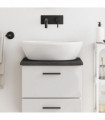 vidaXL Bathroom Countertop Dark Brown 40x30x2 cm Treated Solid Wood